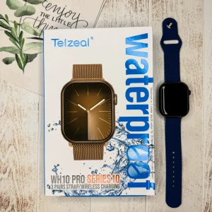 ساعت هوشمند Telzeal WH10 Pro Series 10 ، با 3 جفت بند و شارژ بی‌سیم